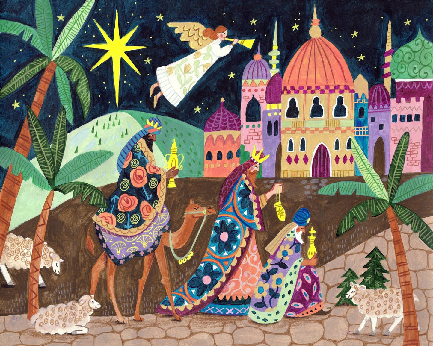 Three Wise Men And An Angel Christmas