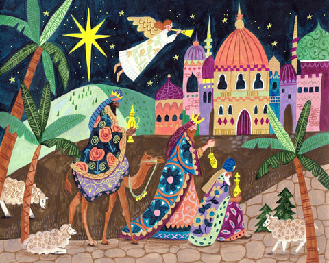 Three Wise Men And An Angel Christmas