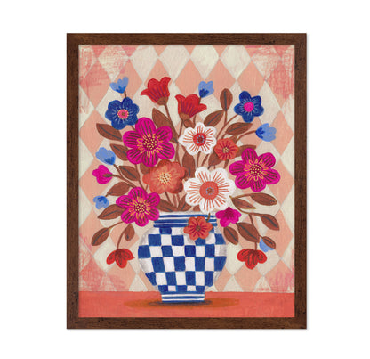 Vase with Bouquet Bright Colours