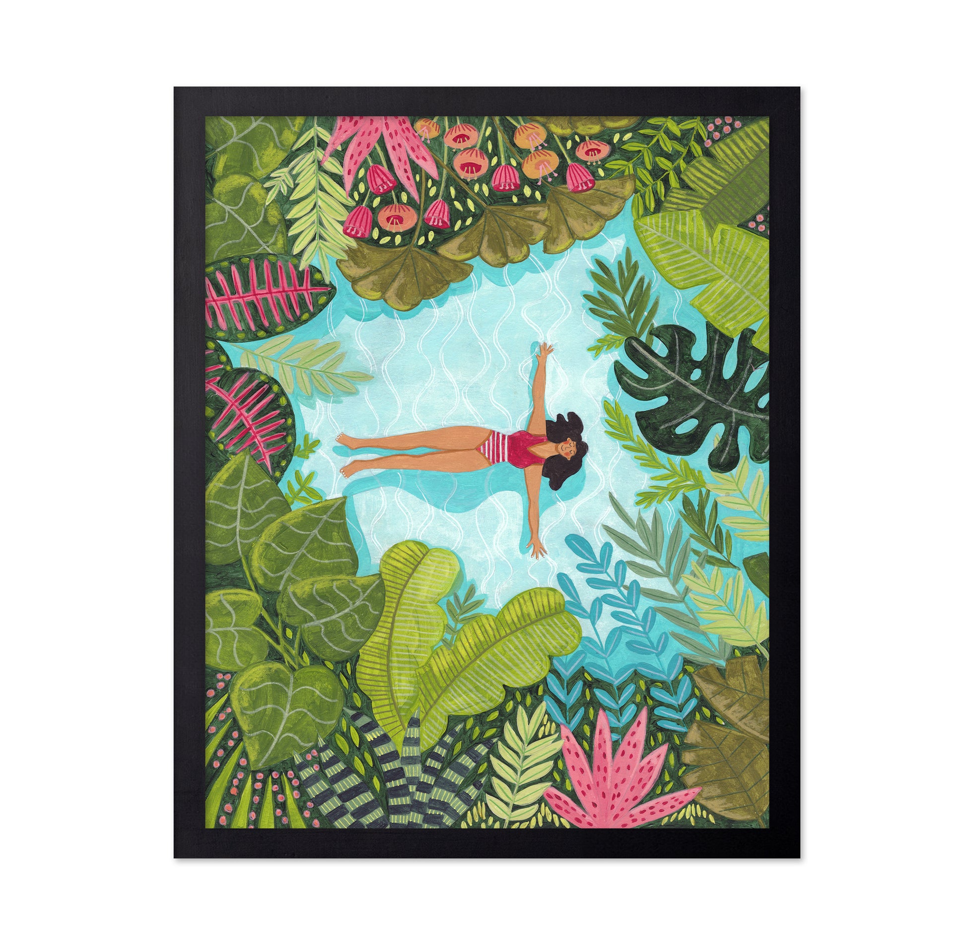 Floating In Tropical Sea