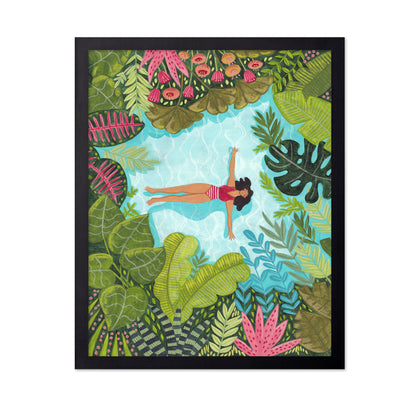 Floating In Tropical Sea