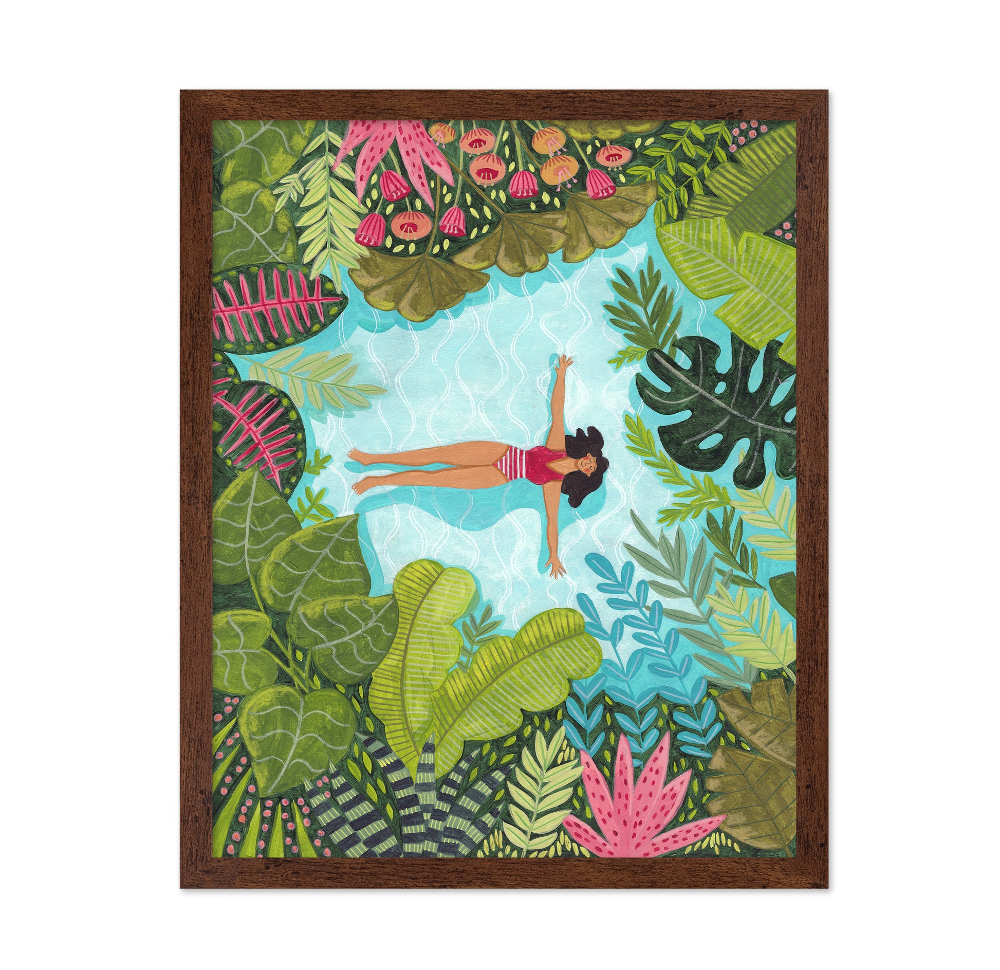 Floating In Tropical Sea