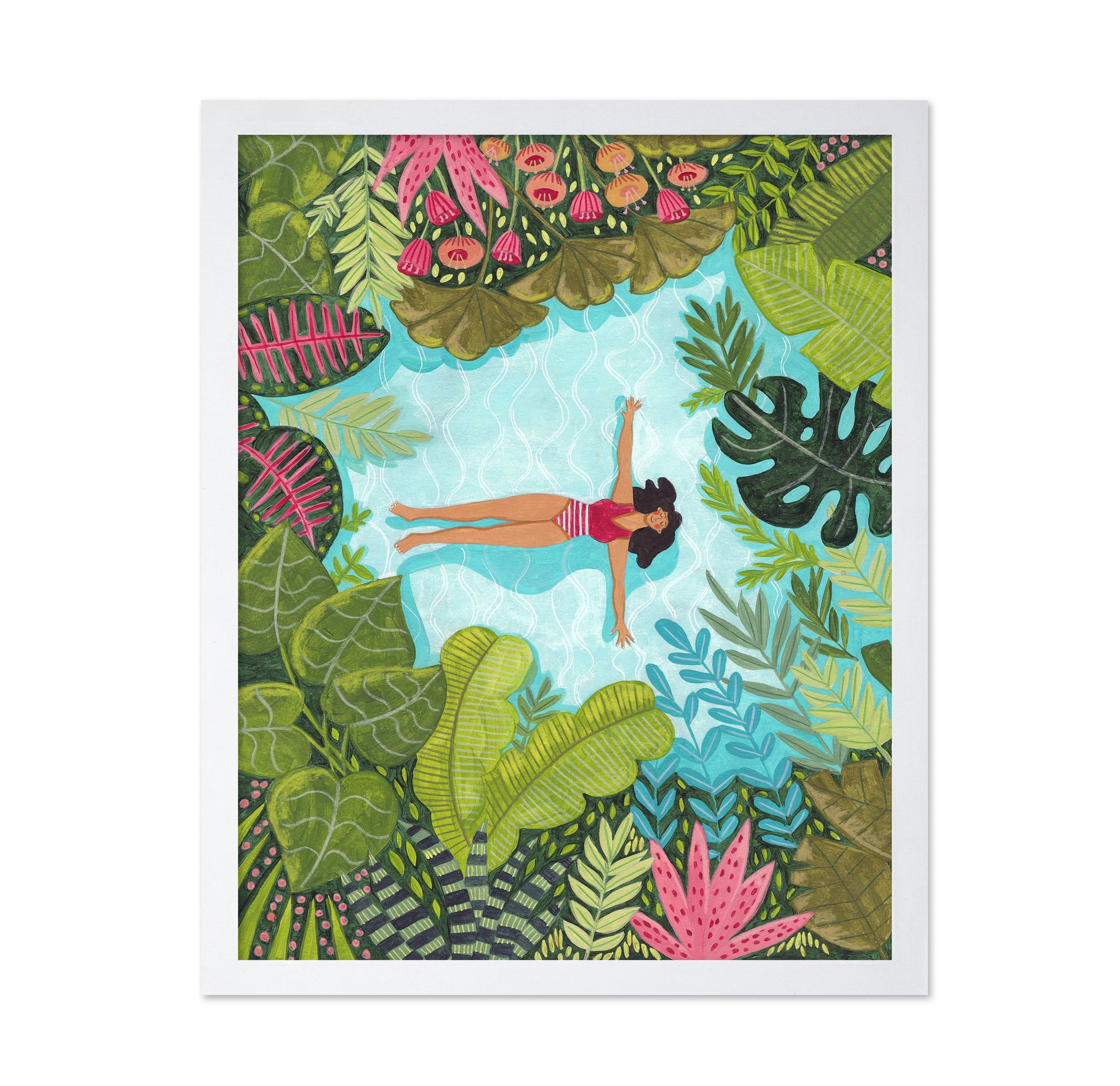 Floating In Tropical Sea