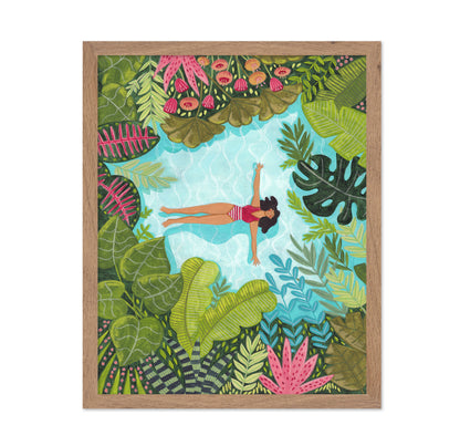 Floating In Tropical Sea