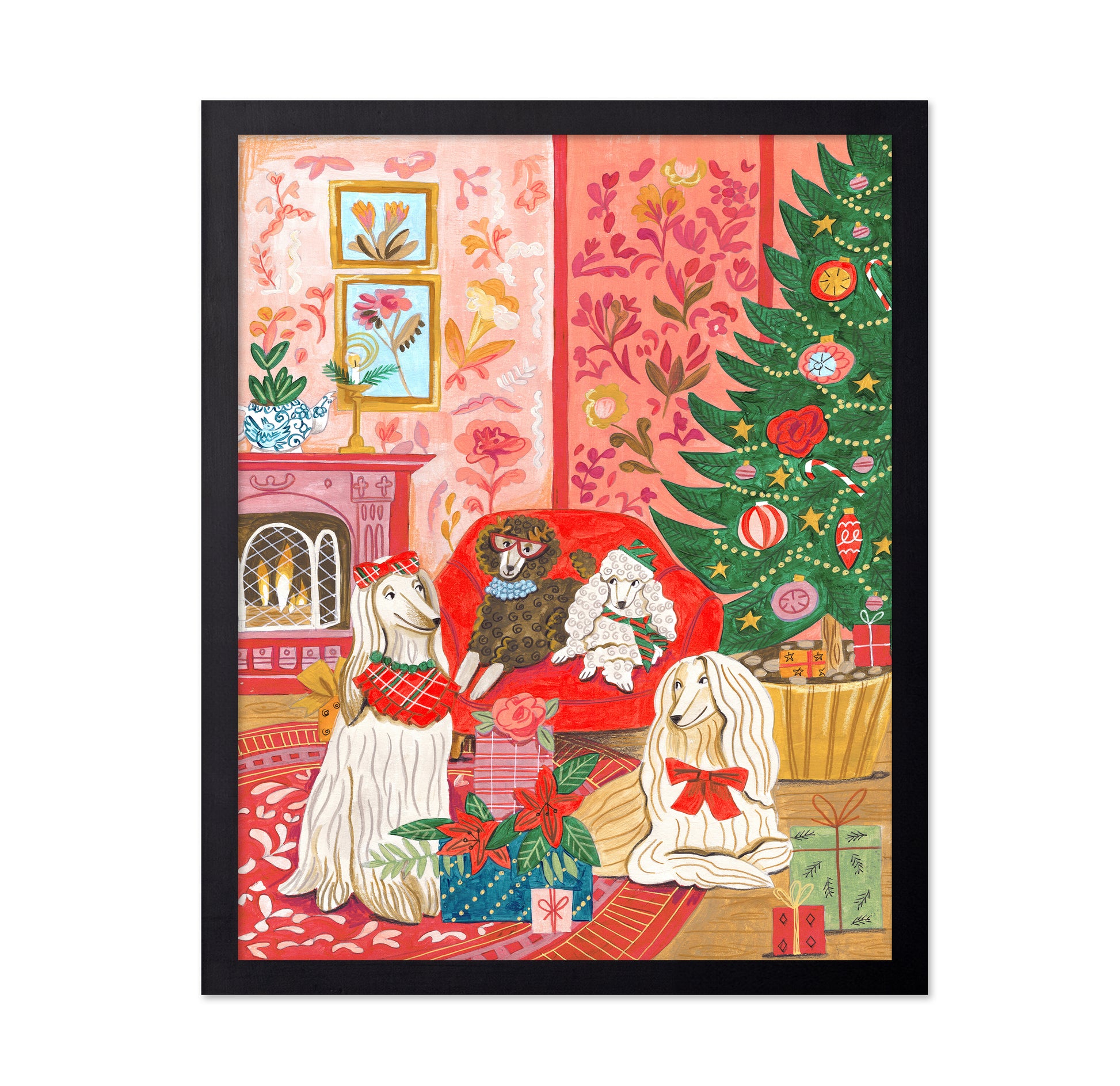 Dogs In Cosy Living Room