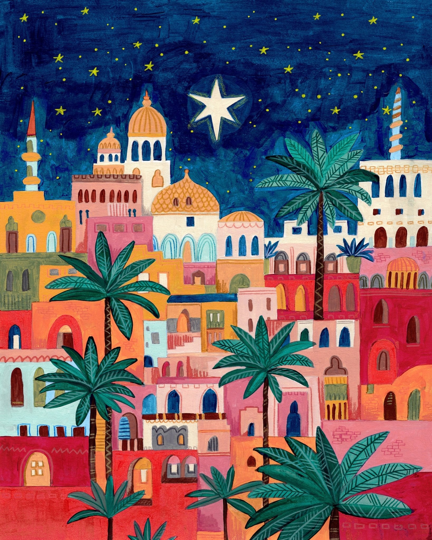 Oriental City Under A Starry Sky