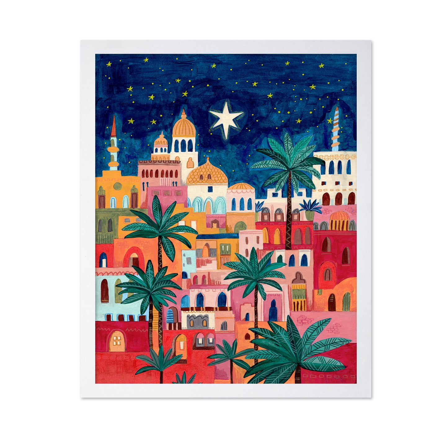 Oriental City Under A Starry Sky