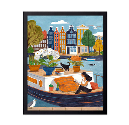 Amsterdam City Life On A Boat