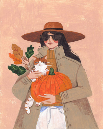 Woman In Autumn