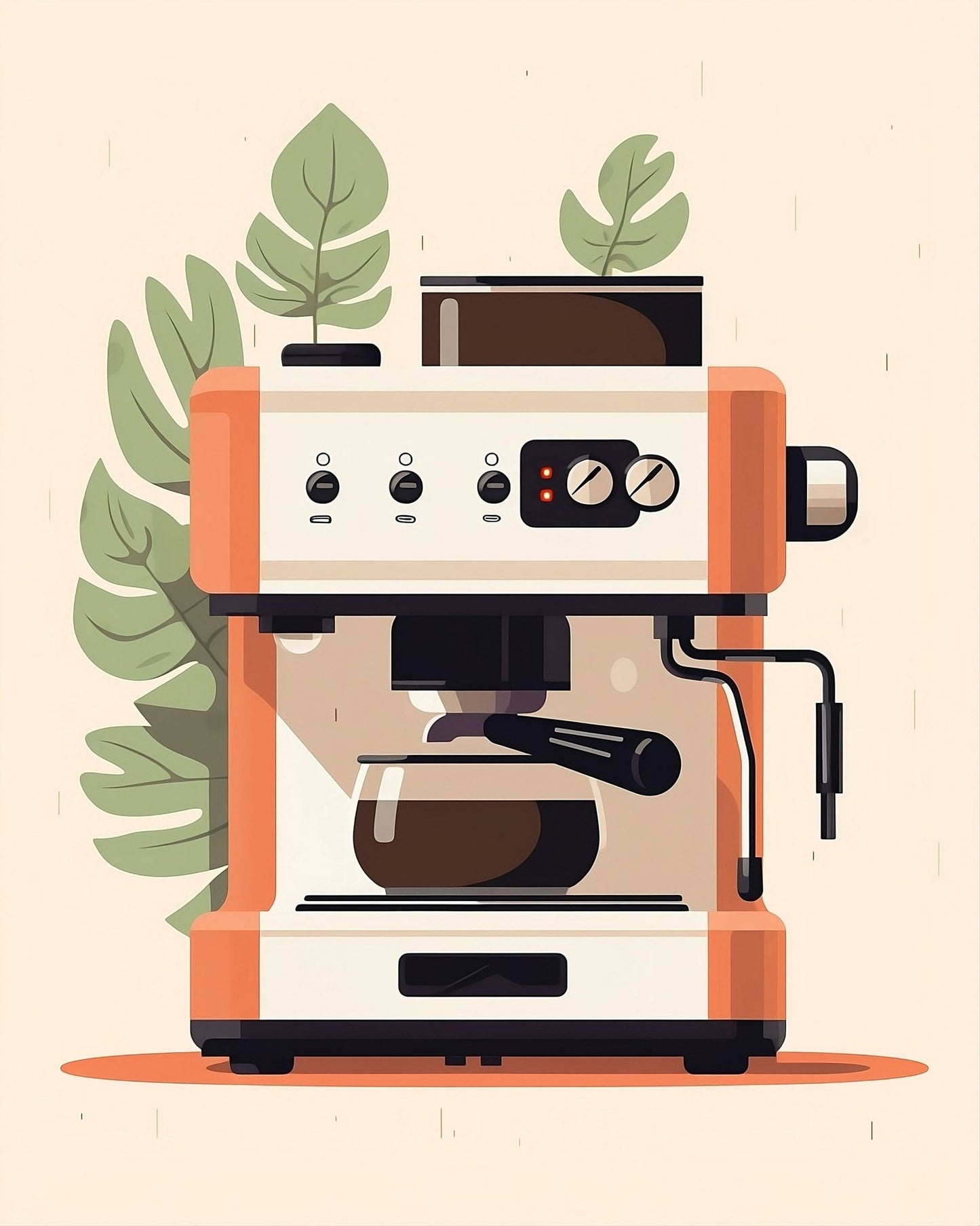 Coffee Machine Illustration