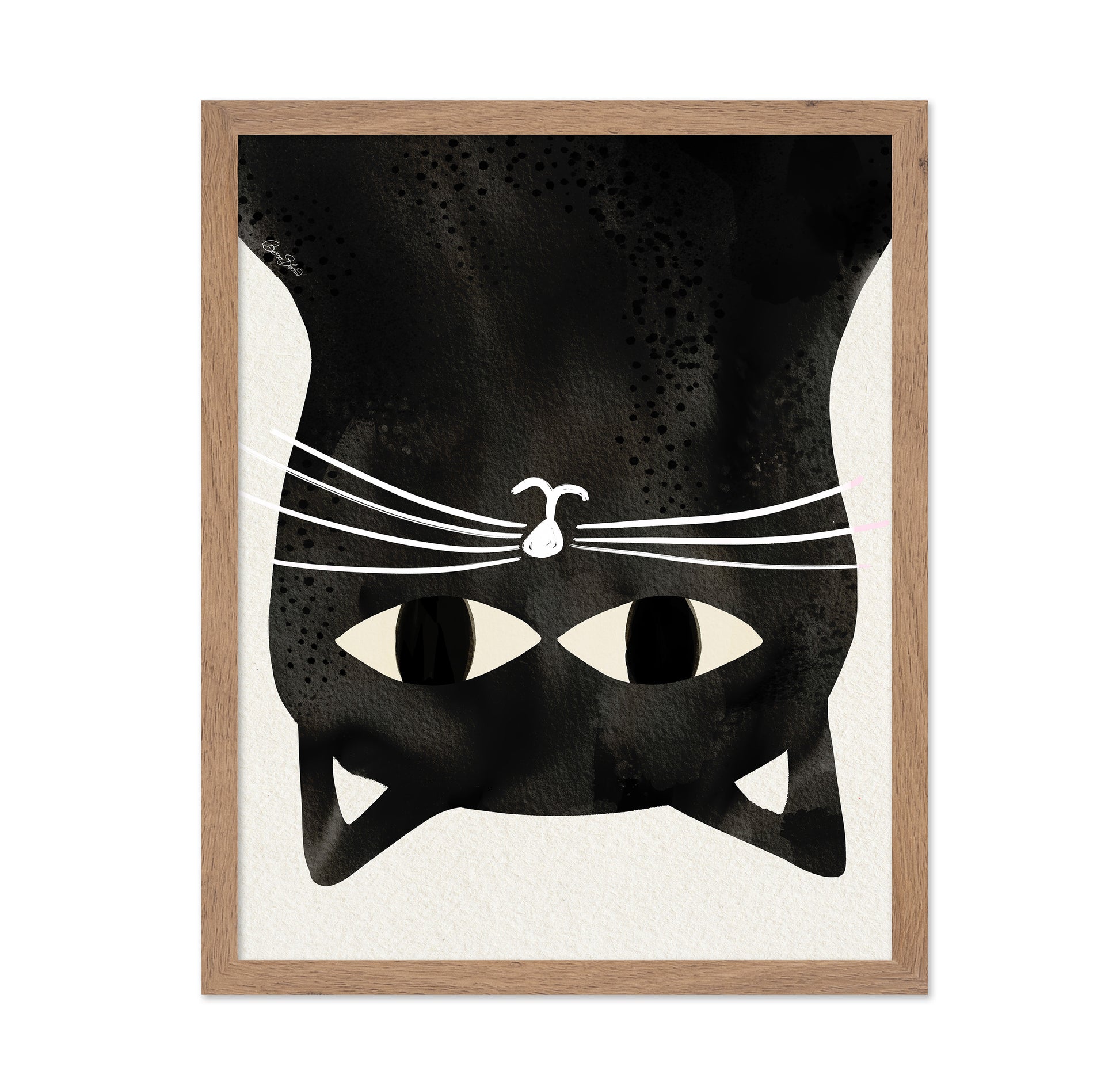 Black Cat Upside Down