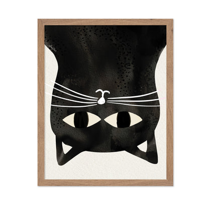 Black Cat Upside Down