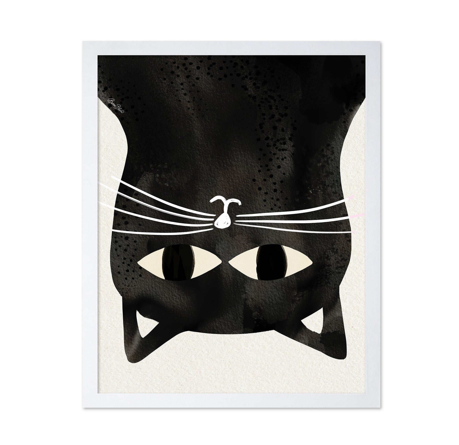 Black Cat Upside Down