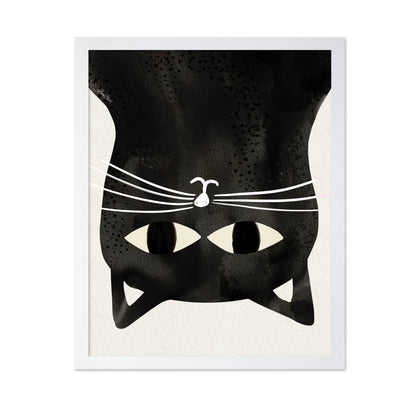 Black Cat Upside Down