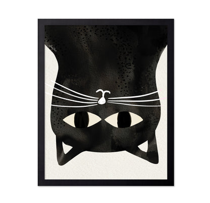 Black Cat Upside Down