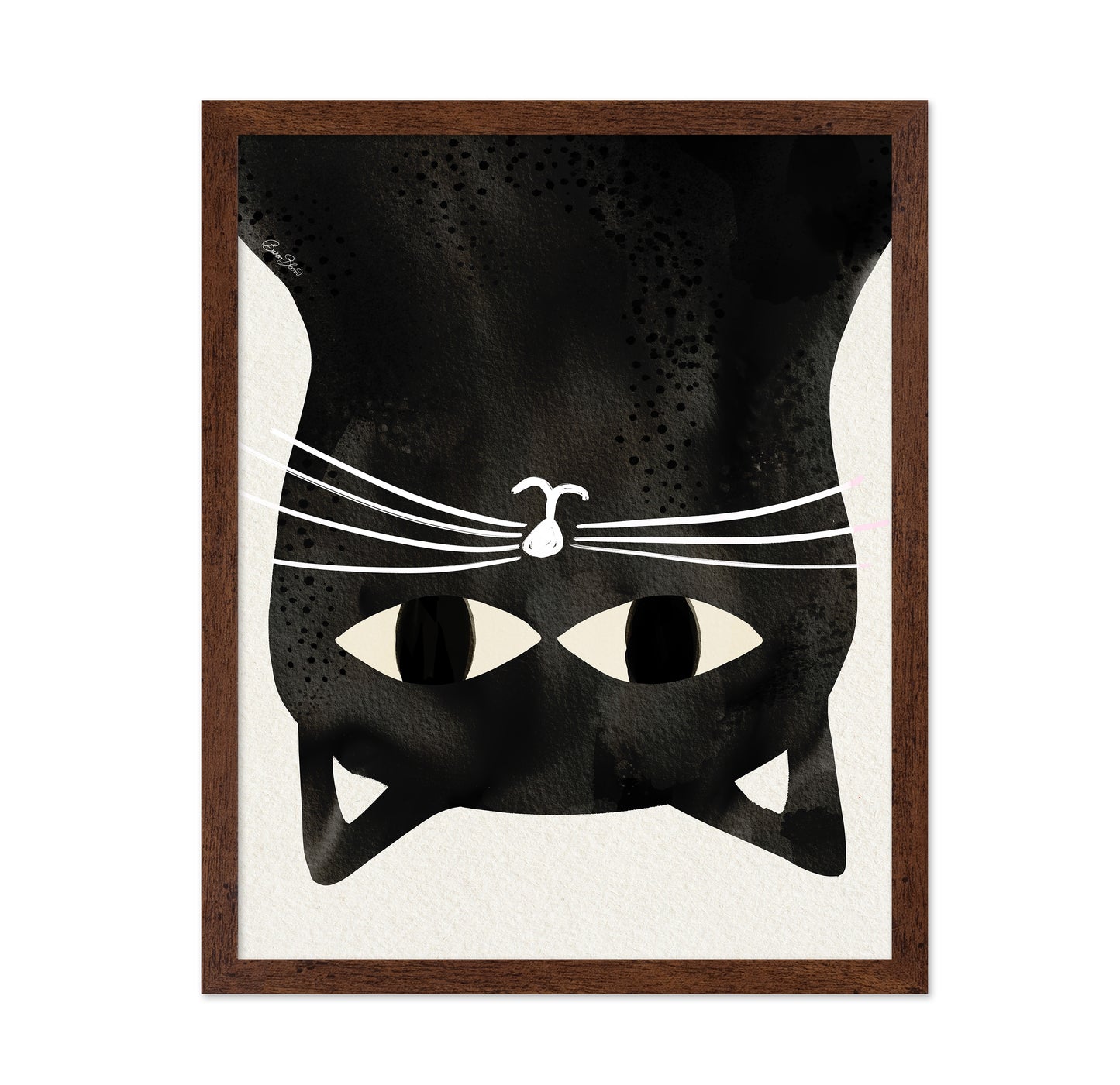 Black Cat Upside Down