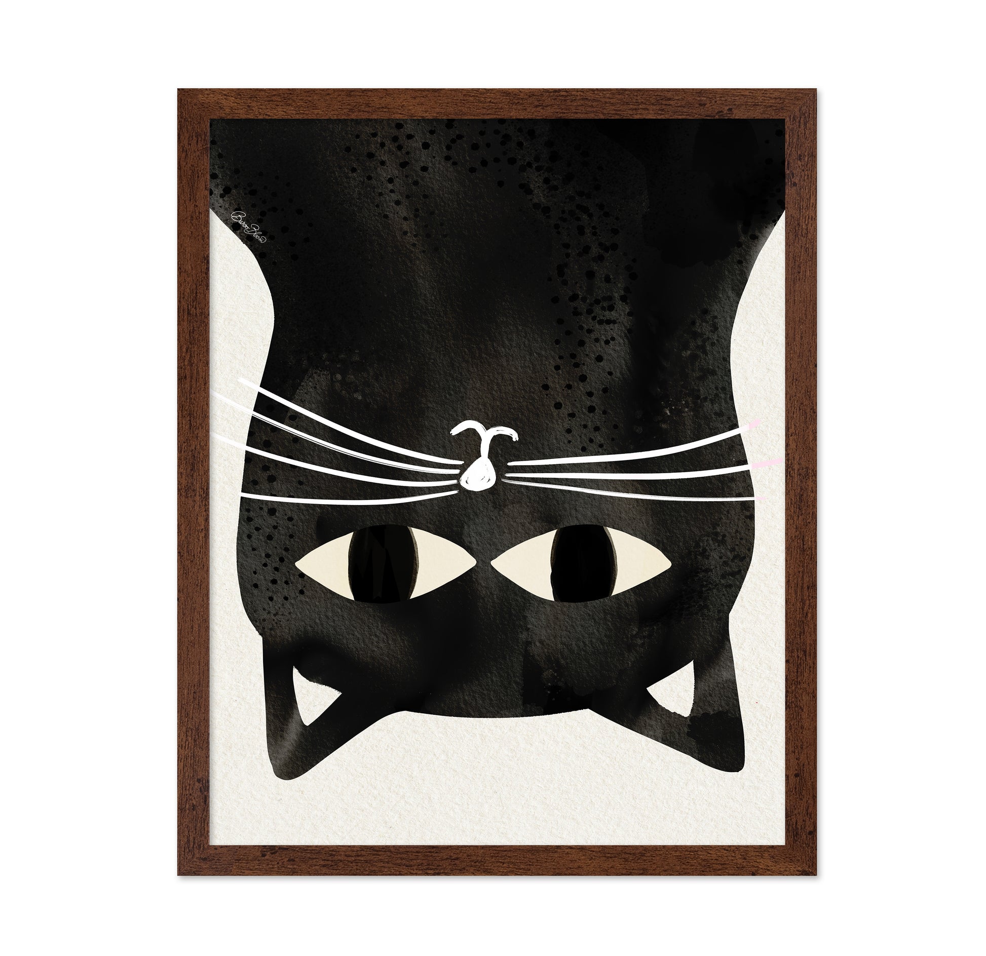 Black Cat Upside Down