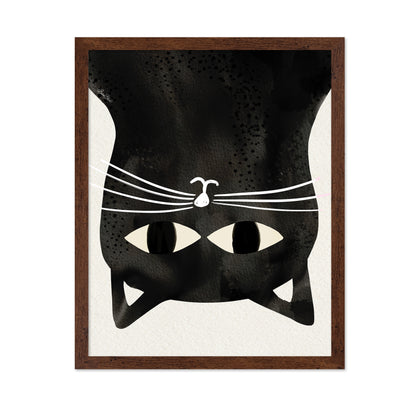 Black Cat Upside Down