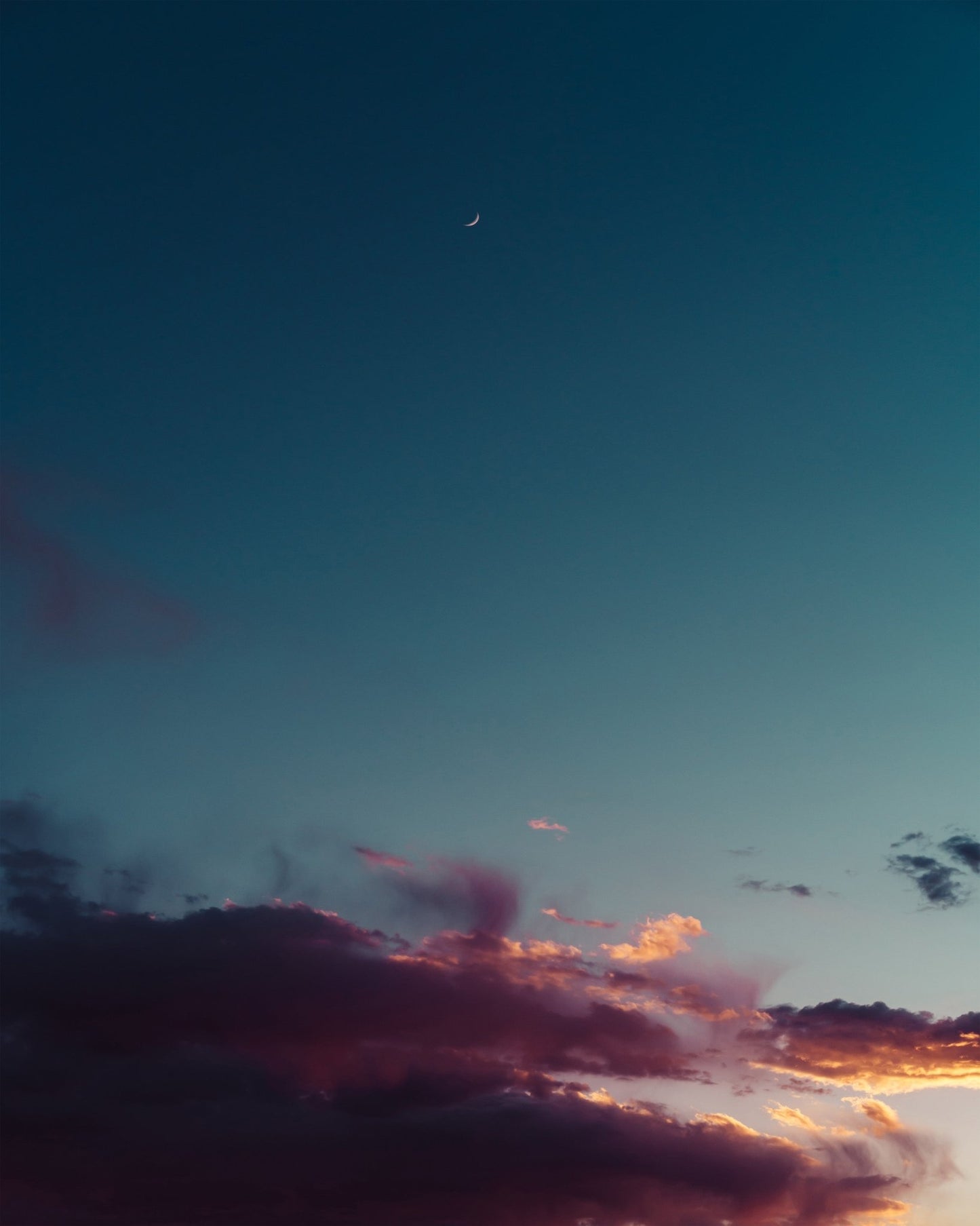 New Mexico Sunset Moon