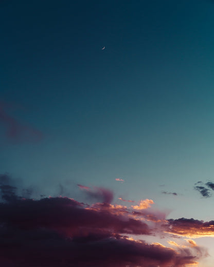 New Mexico Sunset Moon