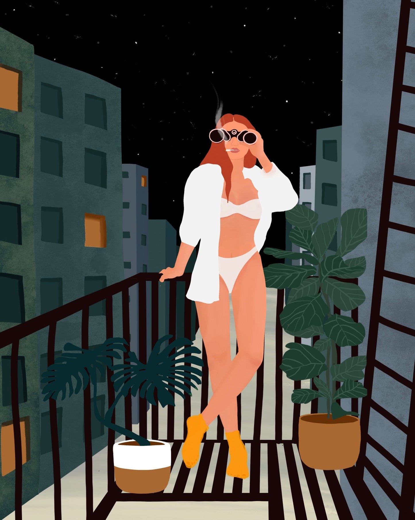 Urban Chic on the Balcony