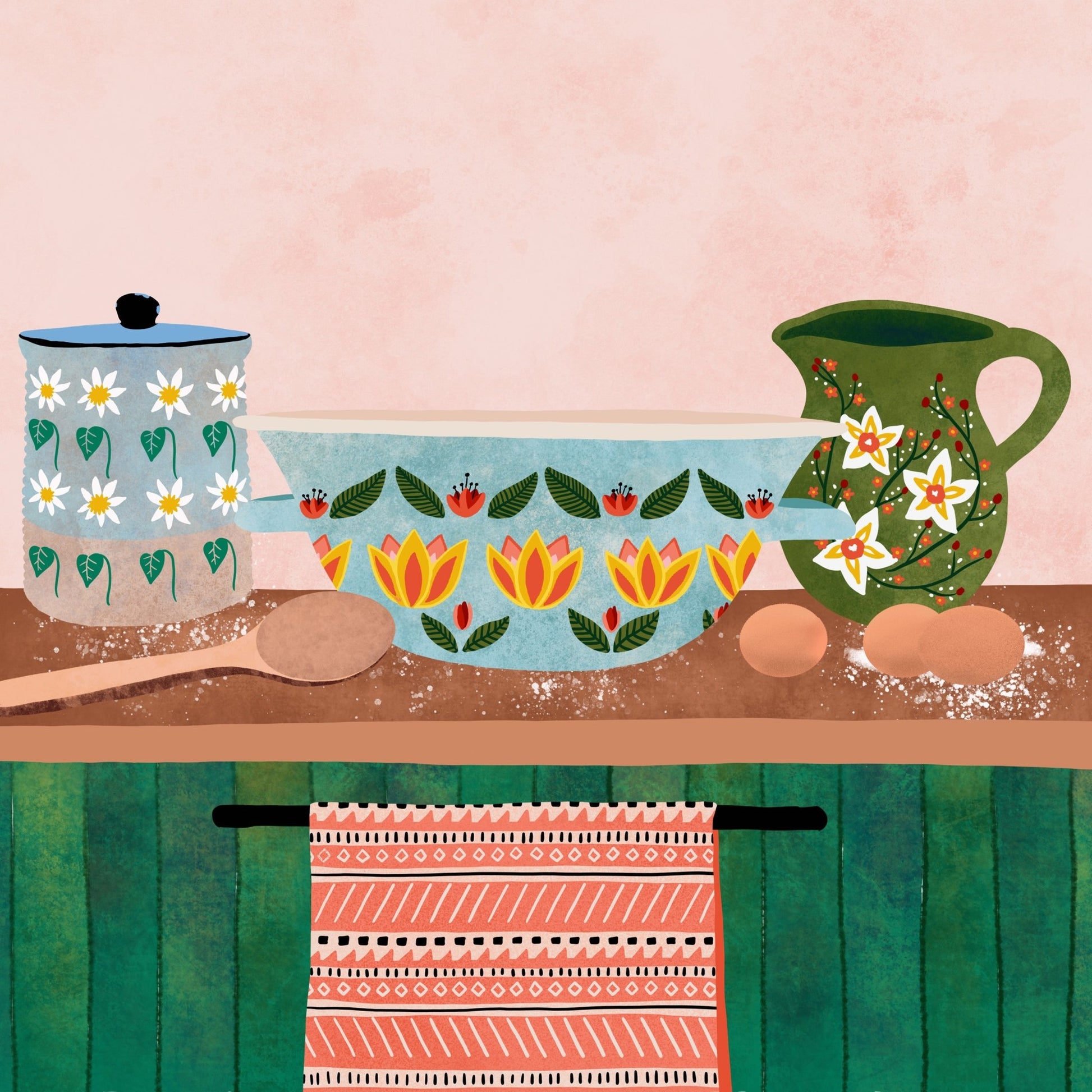 Floral Kitchen