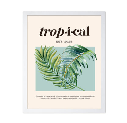 Tropical Botanical Palm Leaves