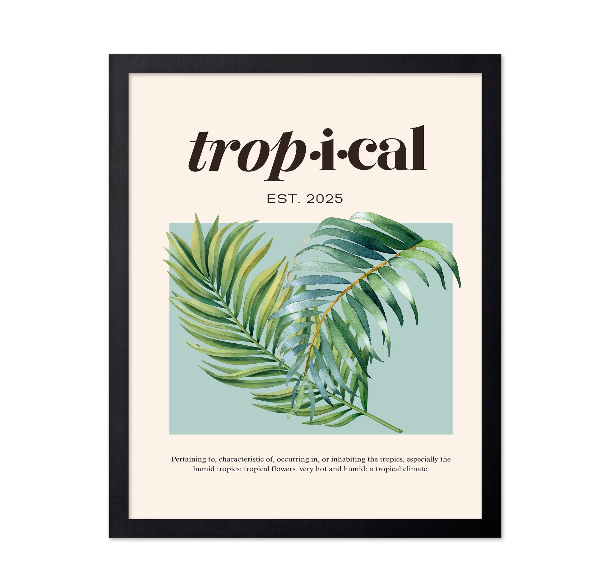 Tropical Botanical Palm Leaves