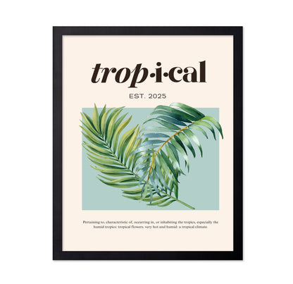 Tropical Botanical Palm Leaves