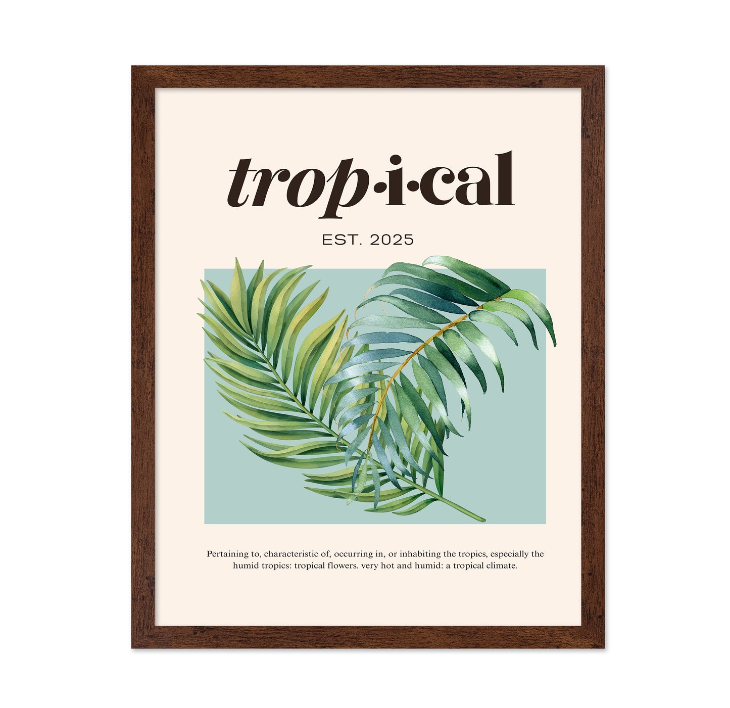 Tropical Botanical Palm Leaves