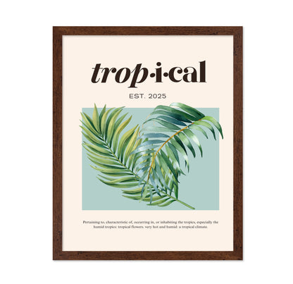 Tropical Botanical Palm Leaves