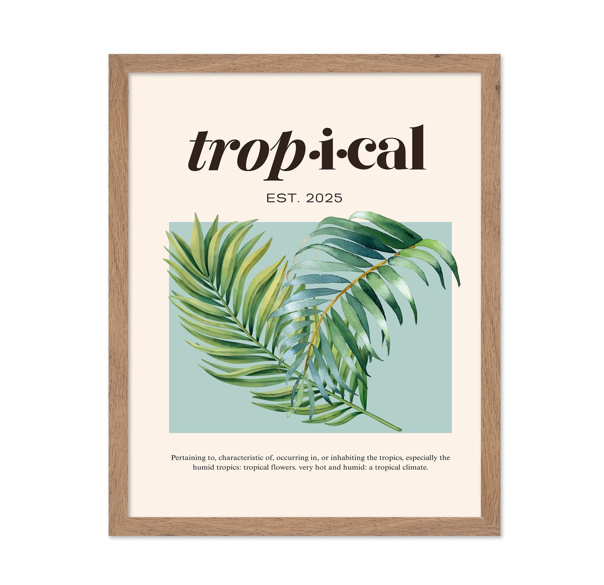 Tropical Botanical Palm Leaves