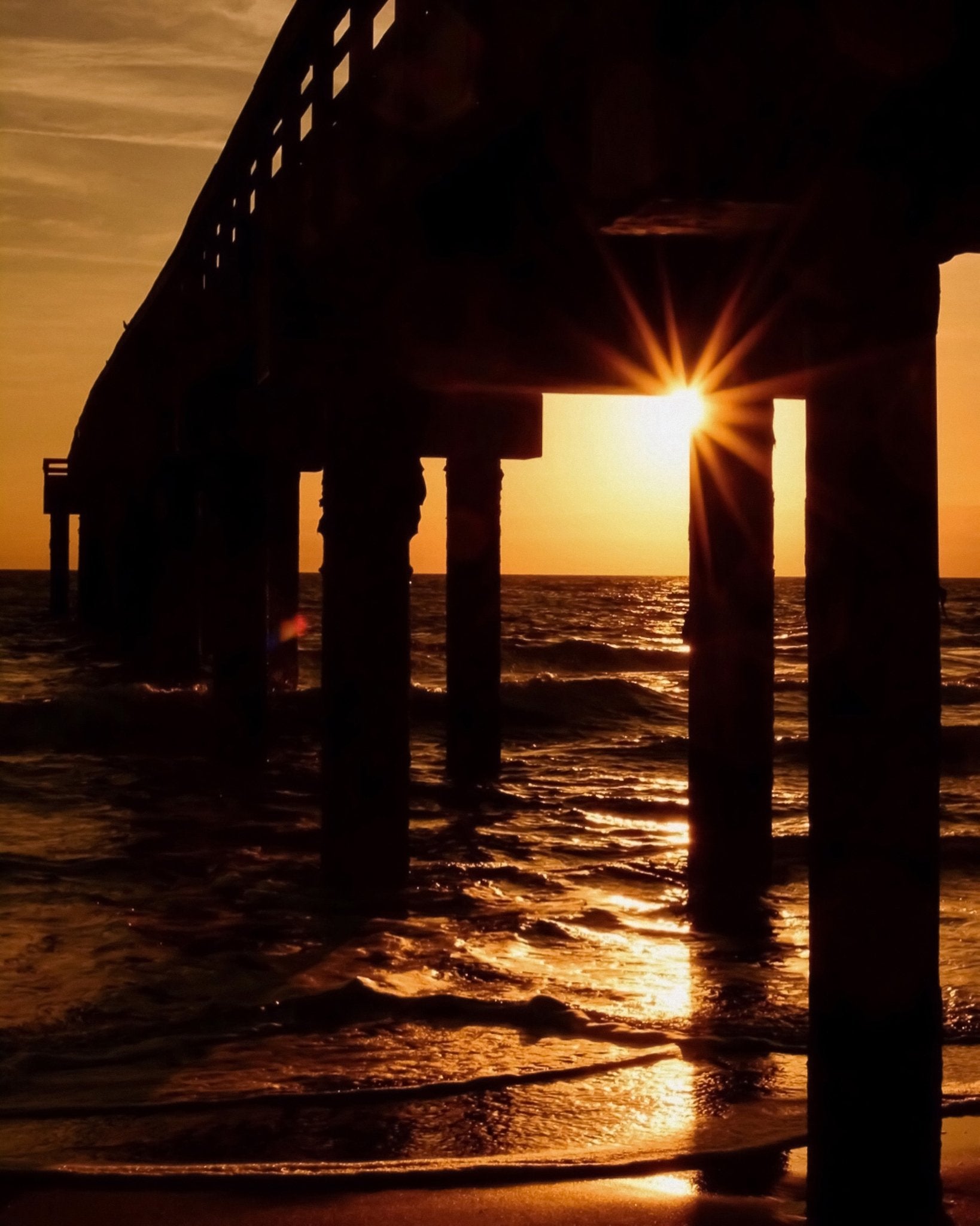 Saint Augustine Beach Pier Sunrise