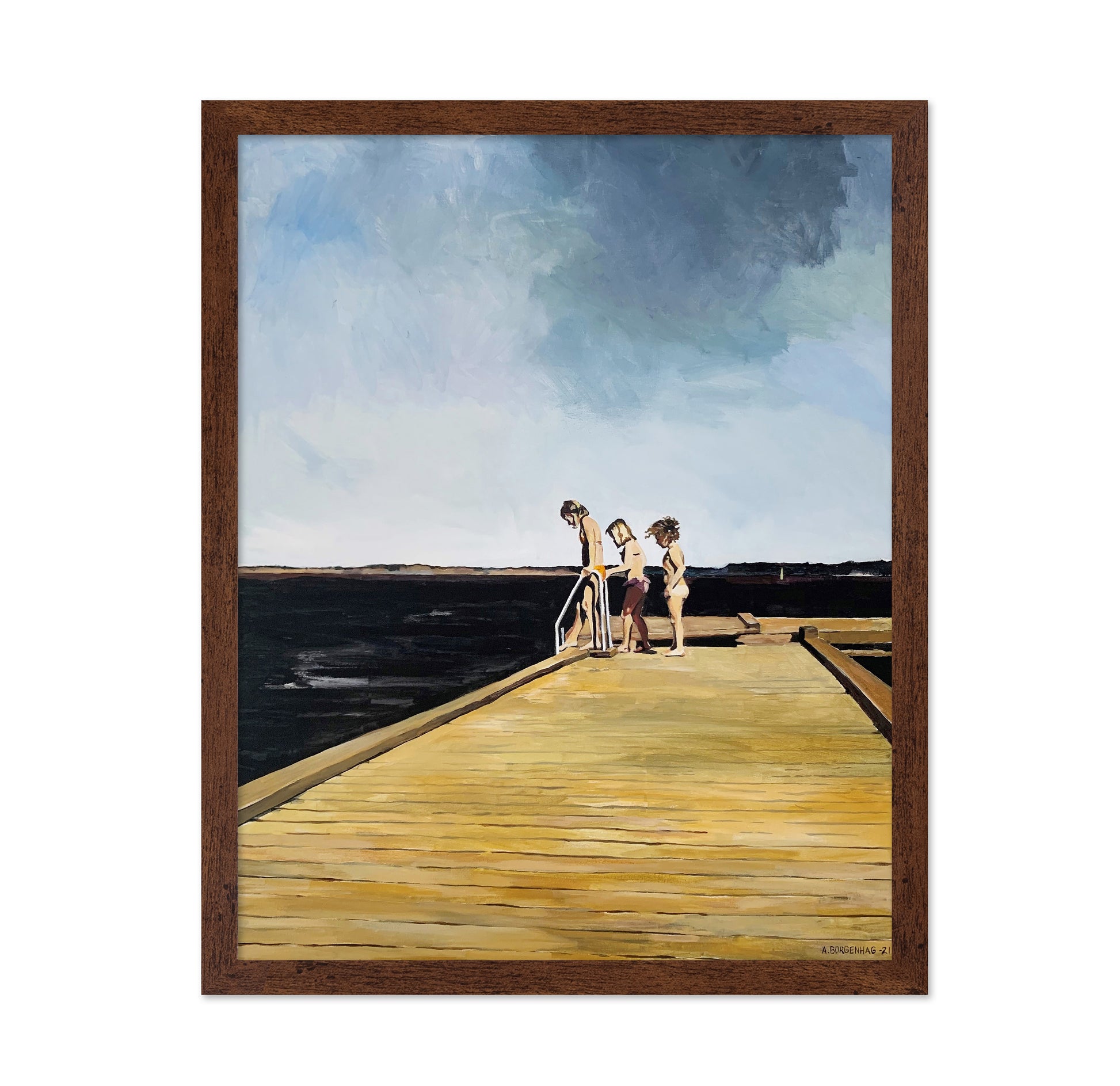 Children On A Sunny Dock