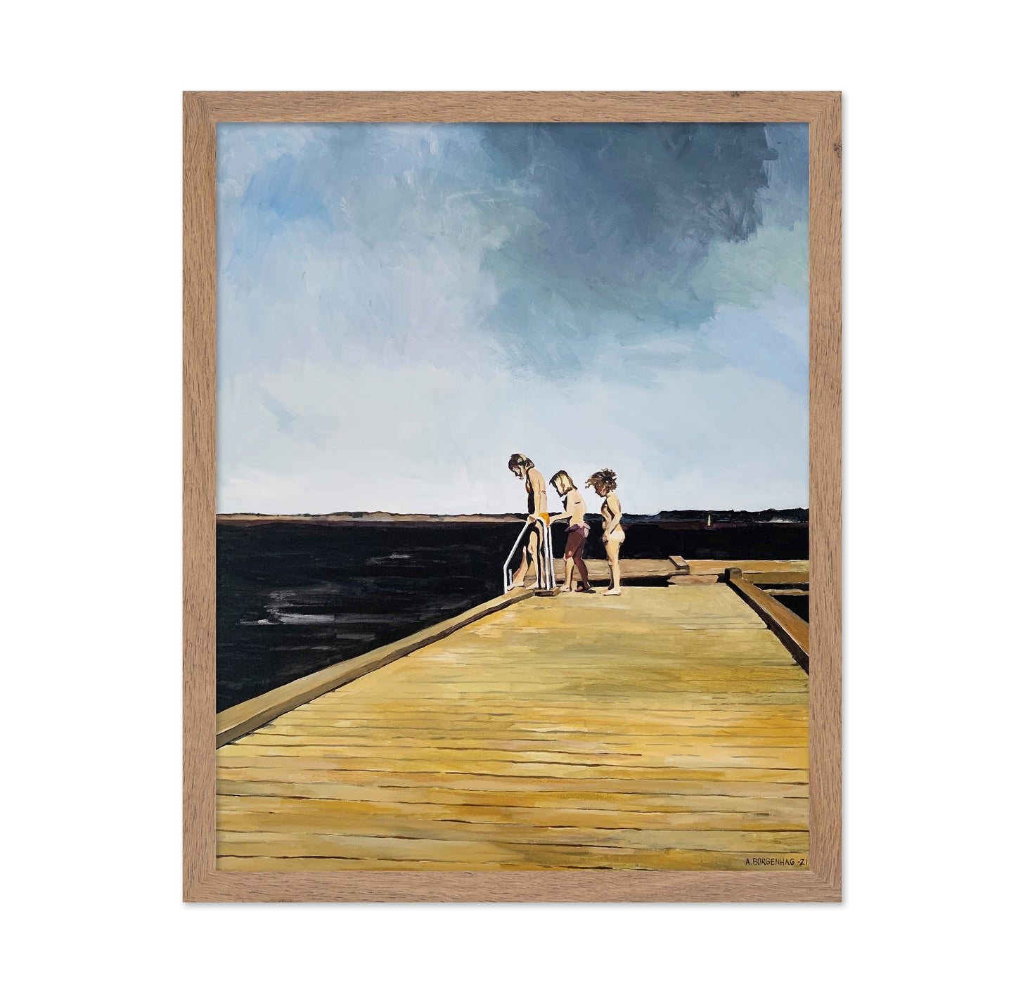 Children On A Sunny Dock