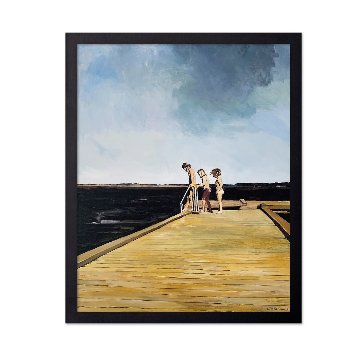 Children On A Sunny Dock