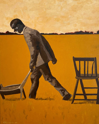 Solitary Figure In A Suit