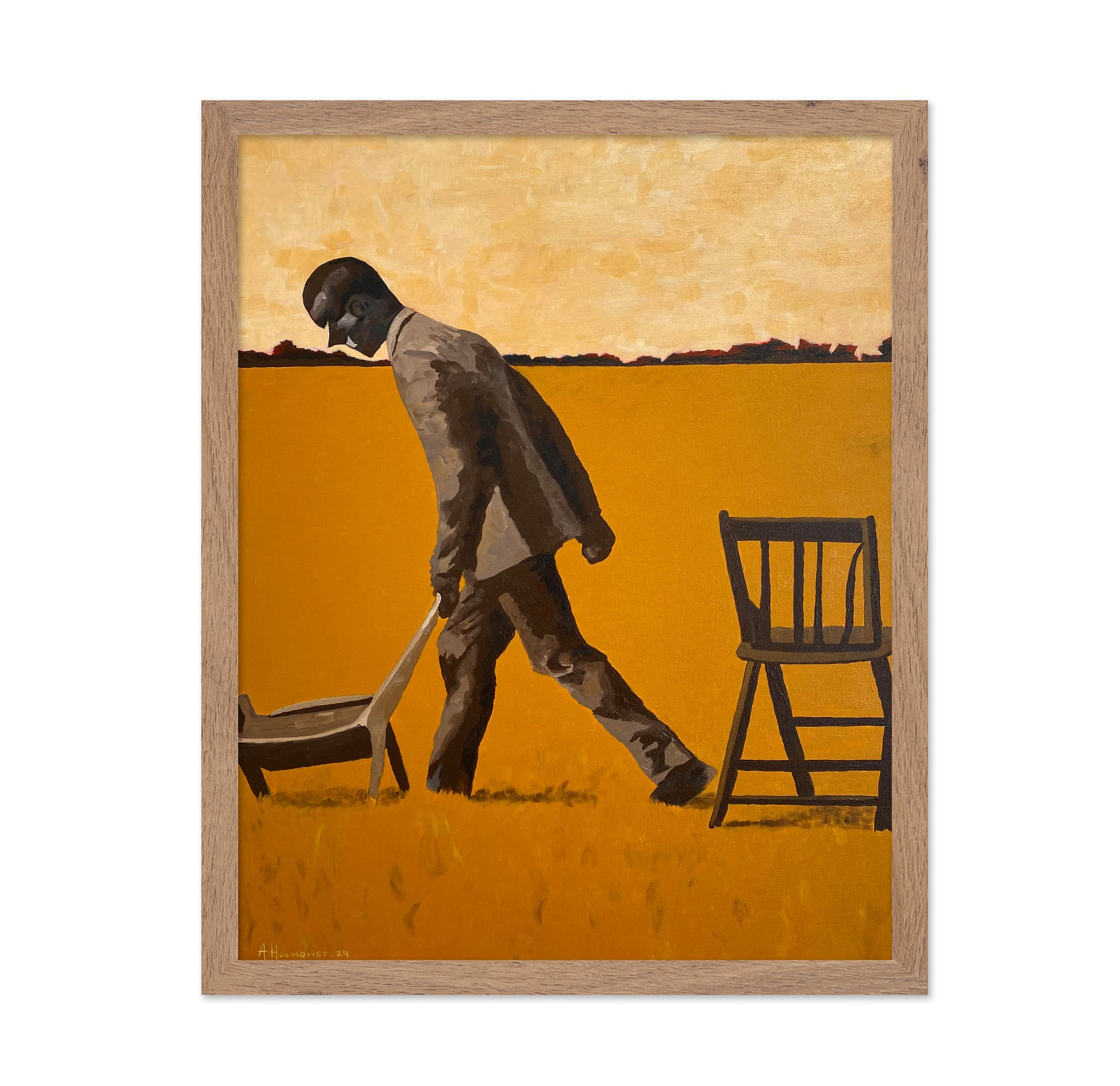Solitary Figure In A Suit