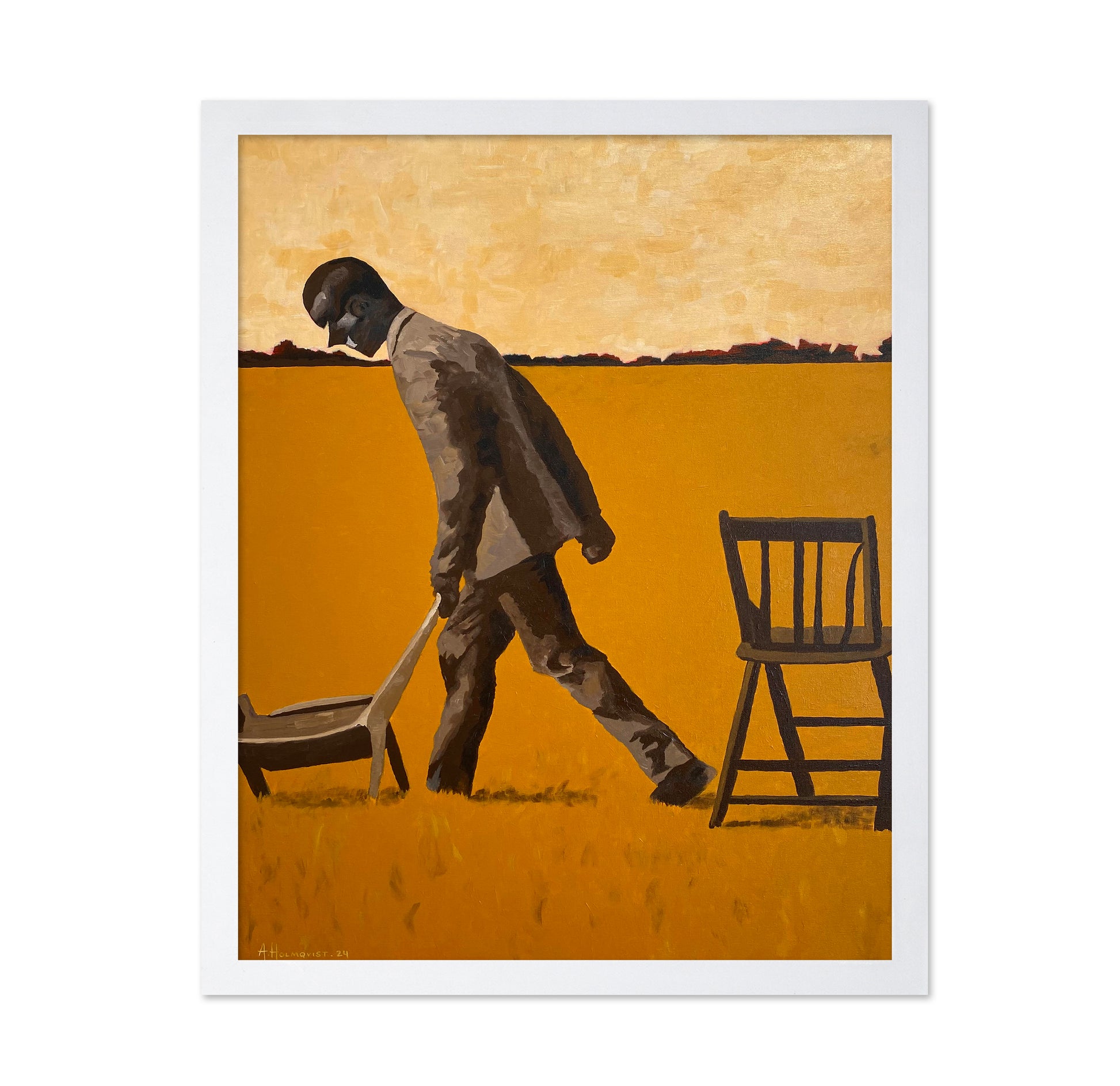 Solitary Figure In A Suit