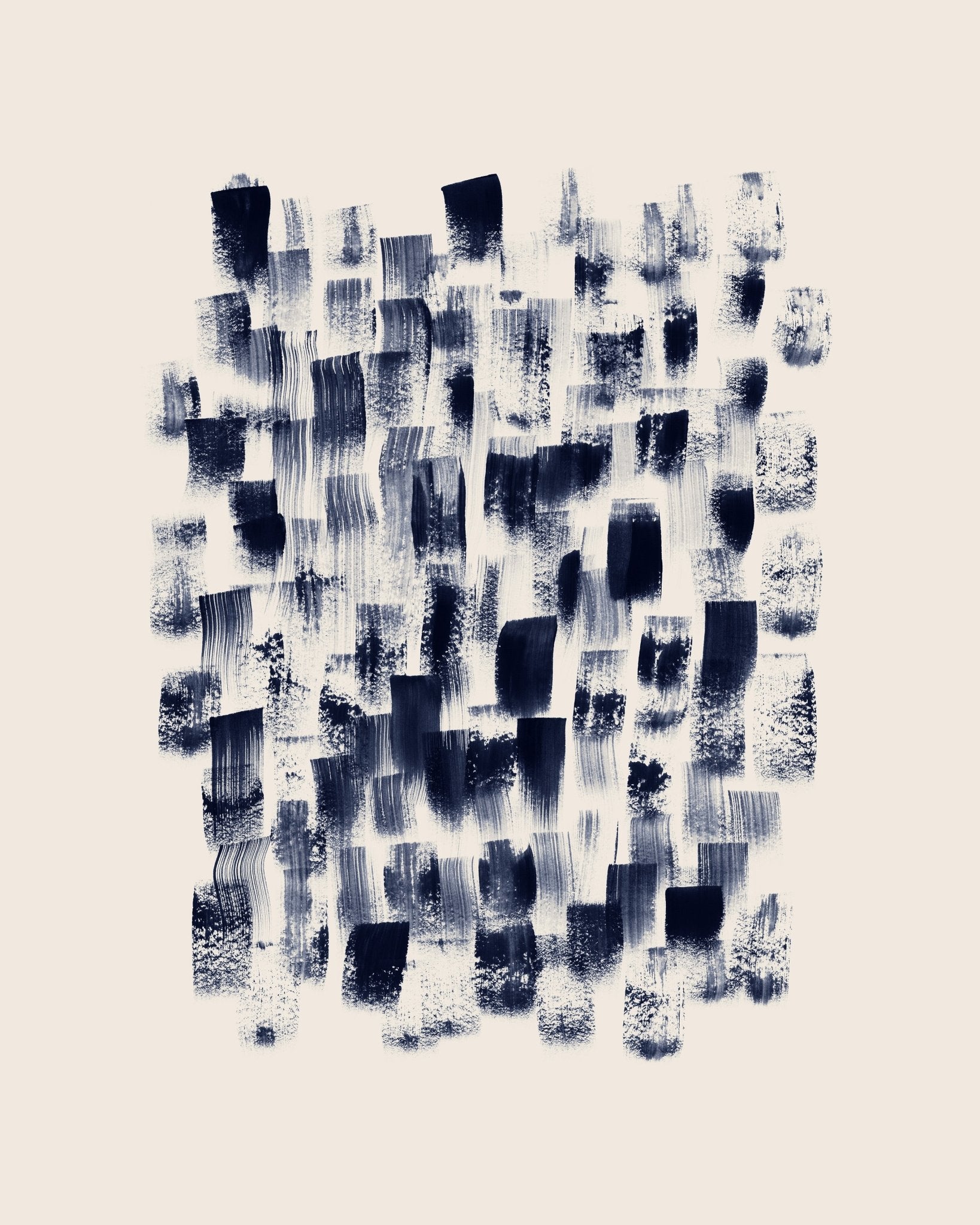 Abstract Navy Brushstrokes
