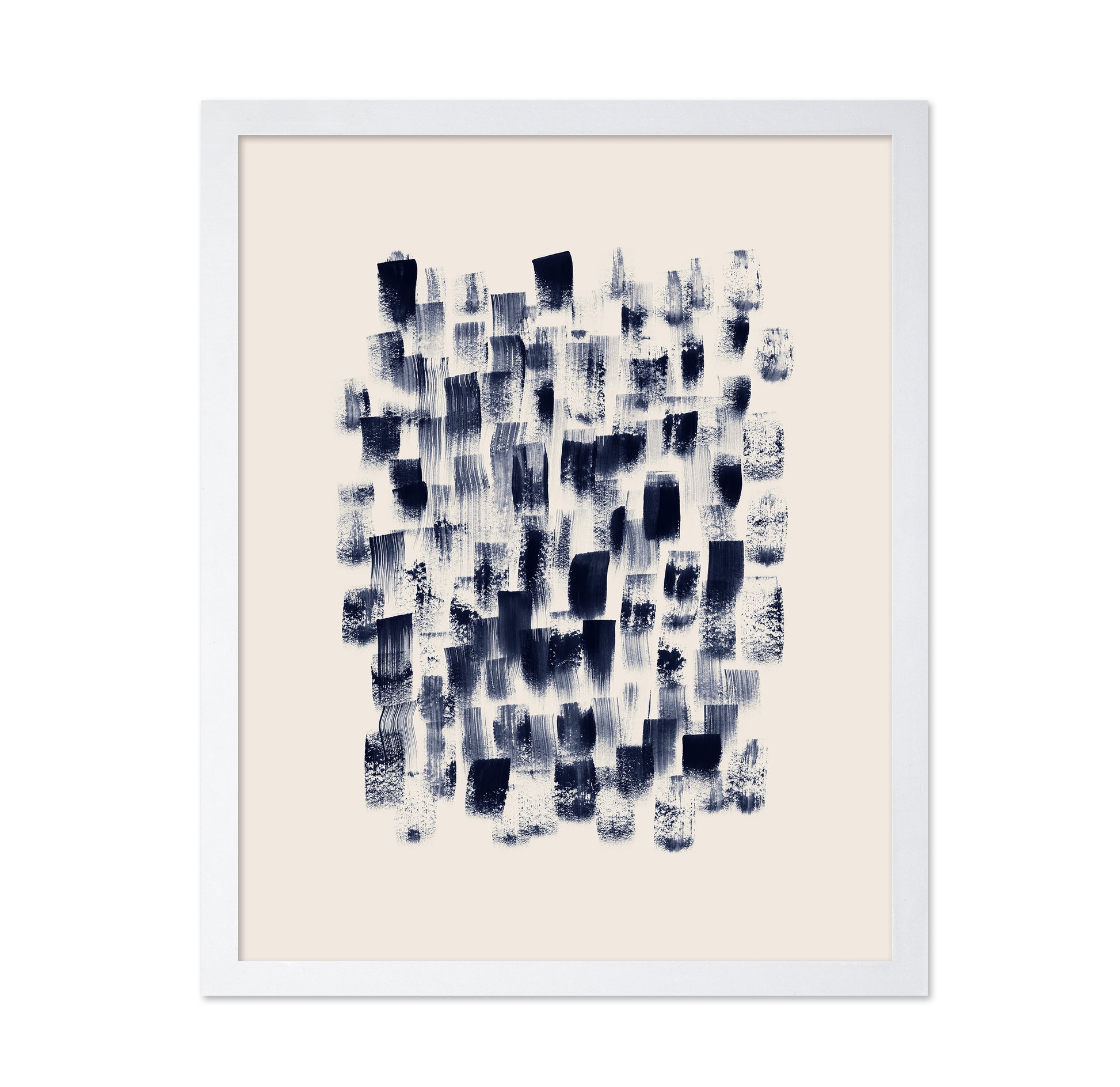 Abstract Navy Brushstrokes