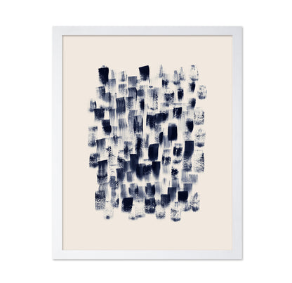 Abstract Navy Brushstrokes