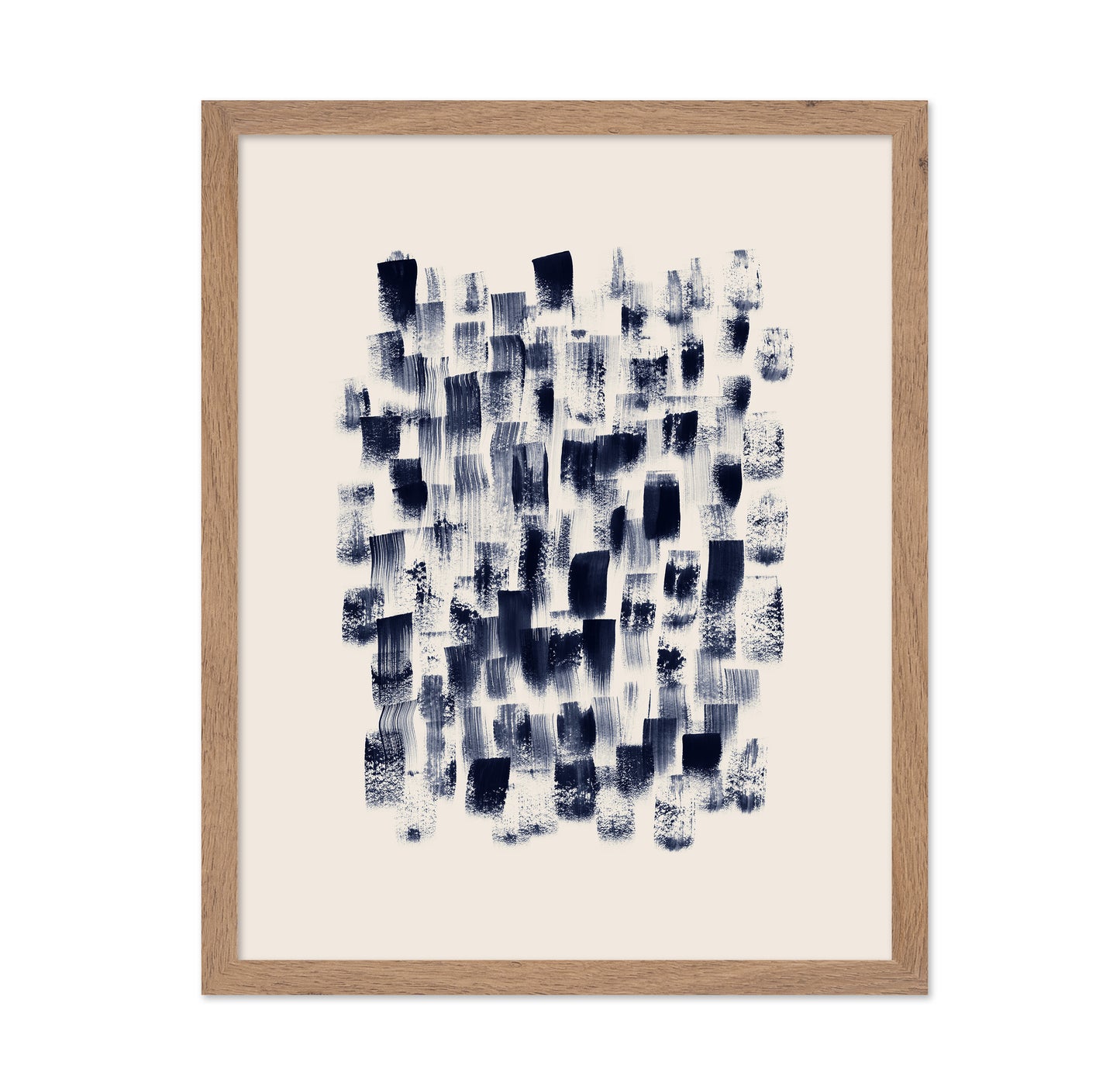 Abstract Navy Brushstrokes