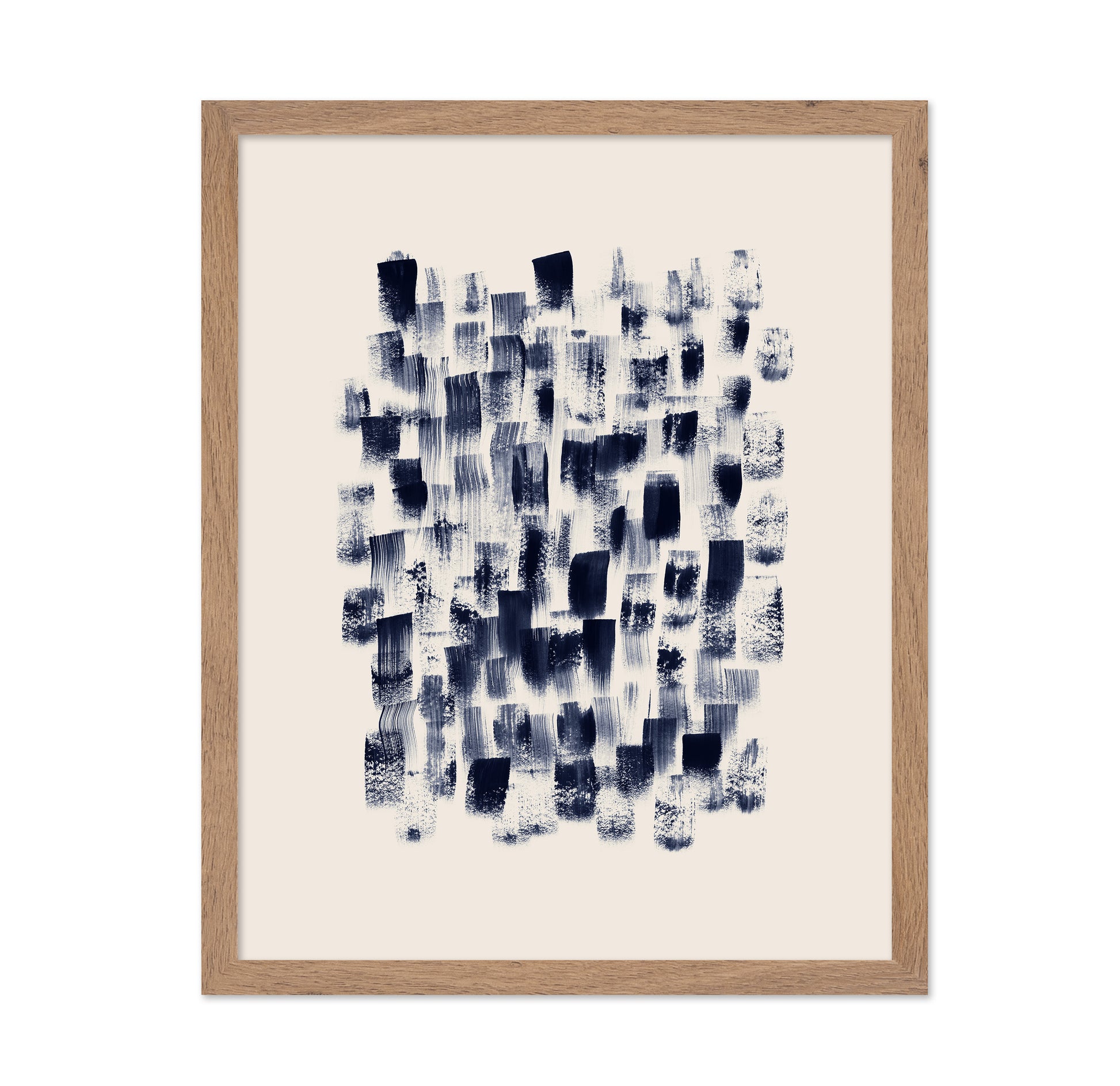 Abstract Navy Brushstrokes