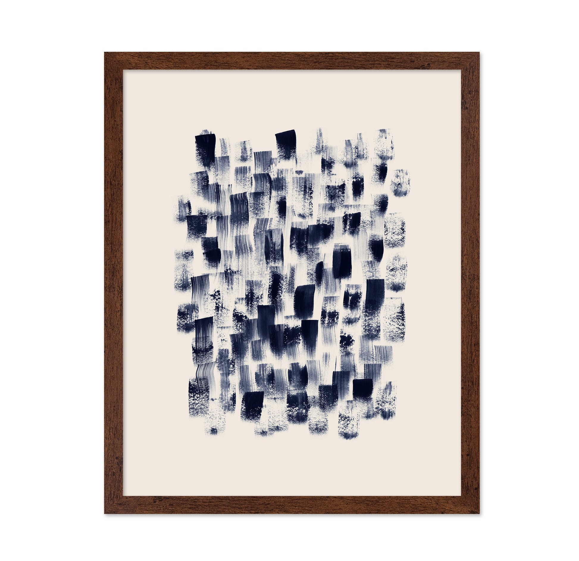 Abstract Navy Brushstrokes