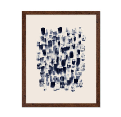Abstract Navy Brushstrokes