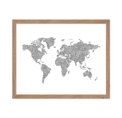 Artistic Sketch of the World Map No 2