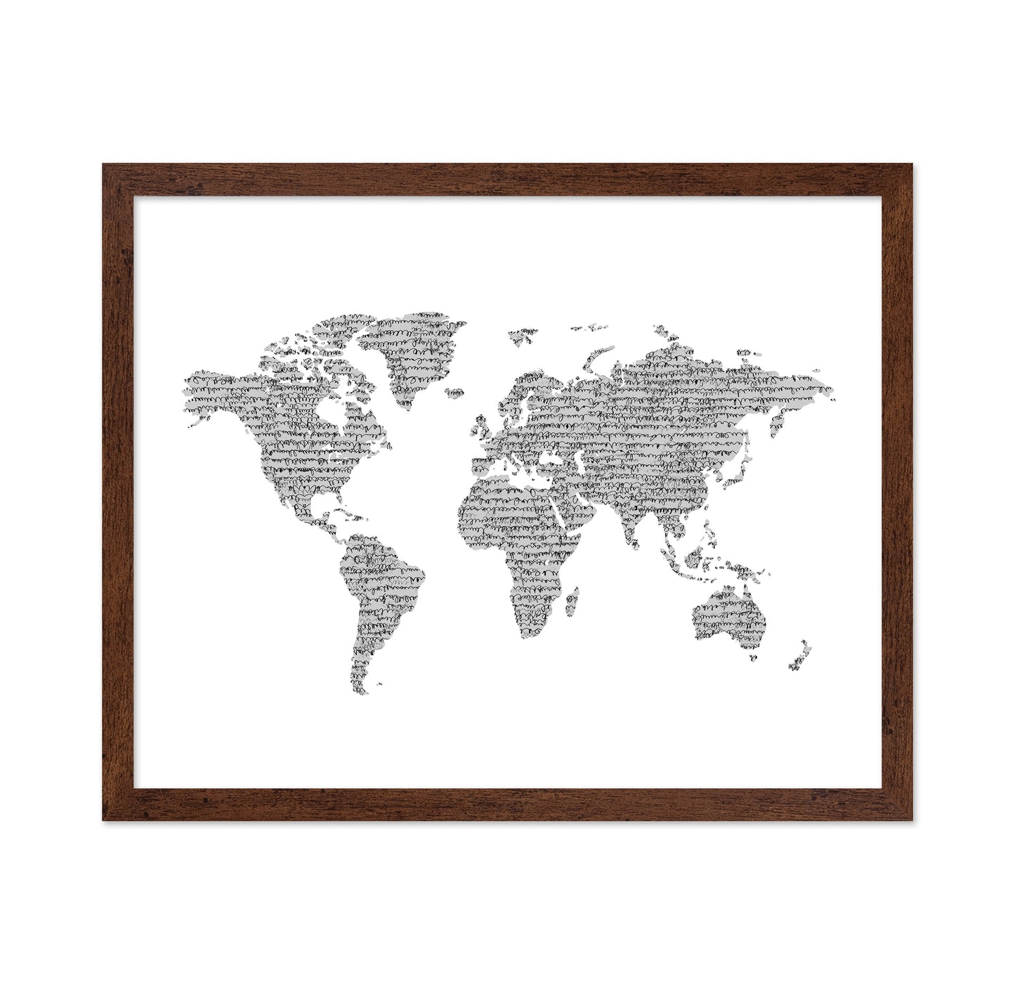 Artistic Sketch of the World Map No 2