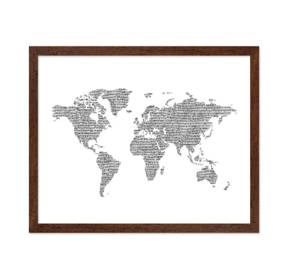 Artistic Sketch of the World Map No 2