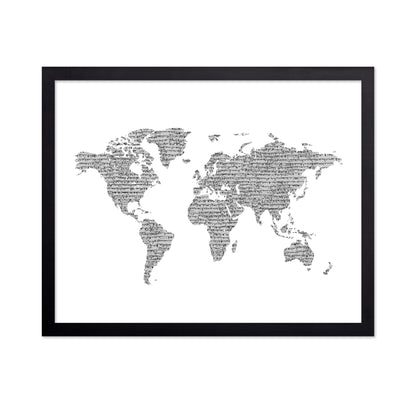 Artistic Sketch of the World Map No 2